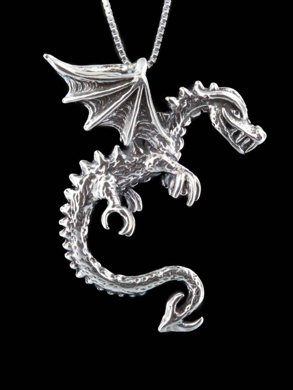 Dragon - Spike Dragon Pendant - Sterling Silver – Marty Magic Jewelry