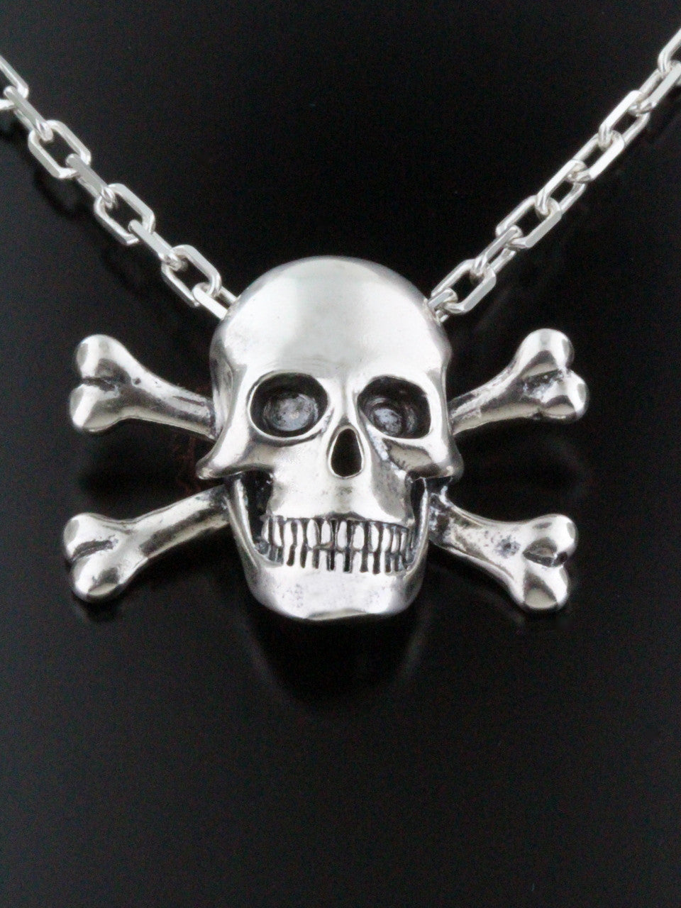 Pirate - Large Skull and Crossbone Pendant Jewelry – Marty Magic