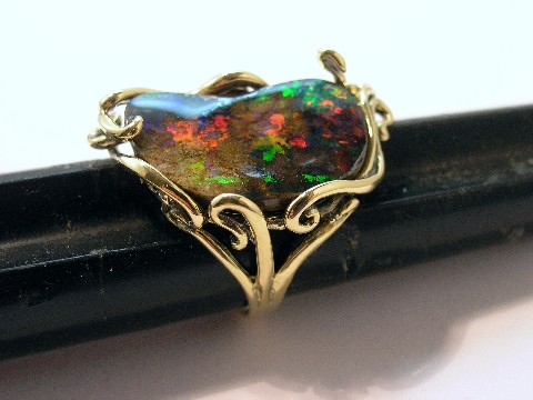 Fire Opal Ring