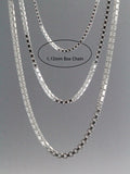 Box Chain 1.12mm Sterling Silver