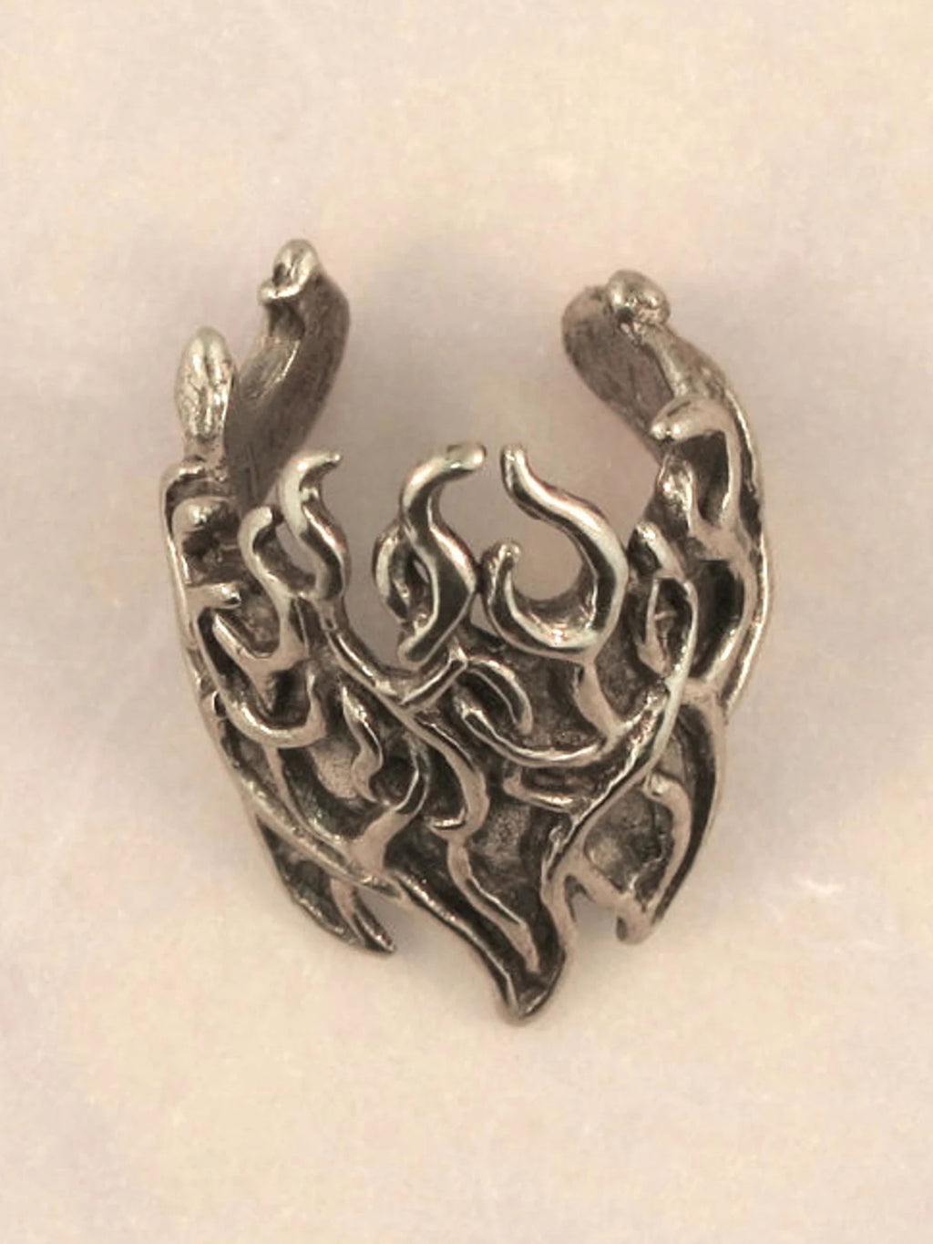 Flame Ear Cuff - Silver