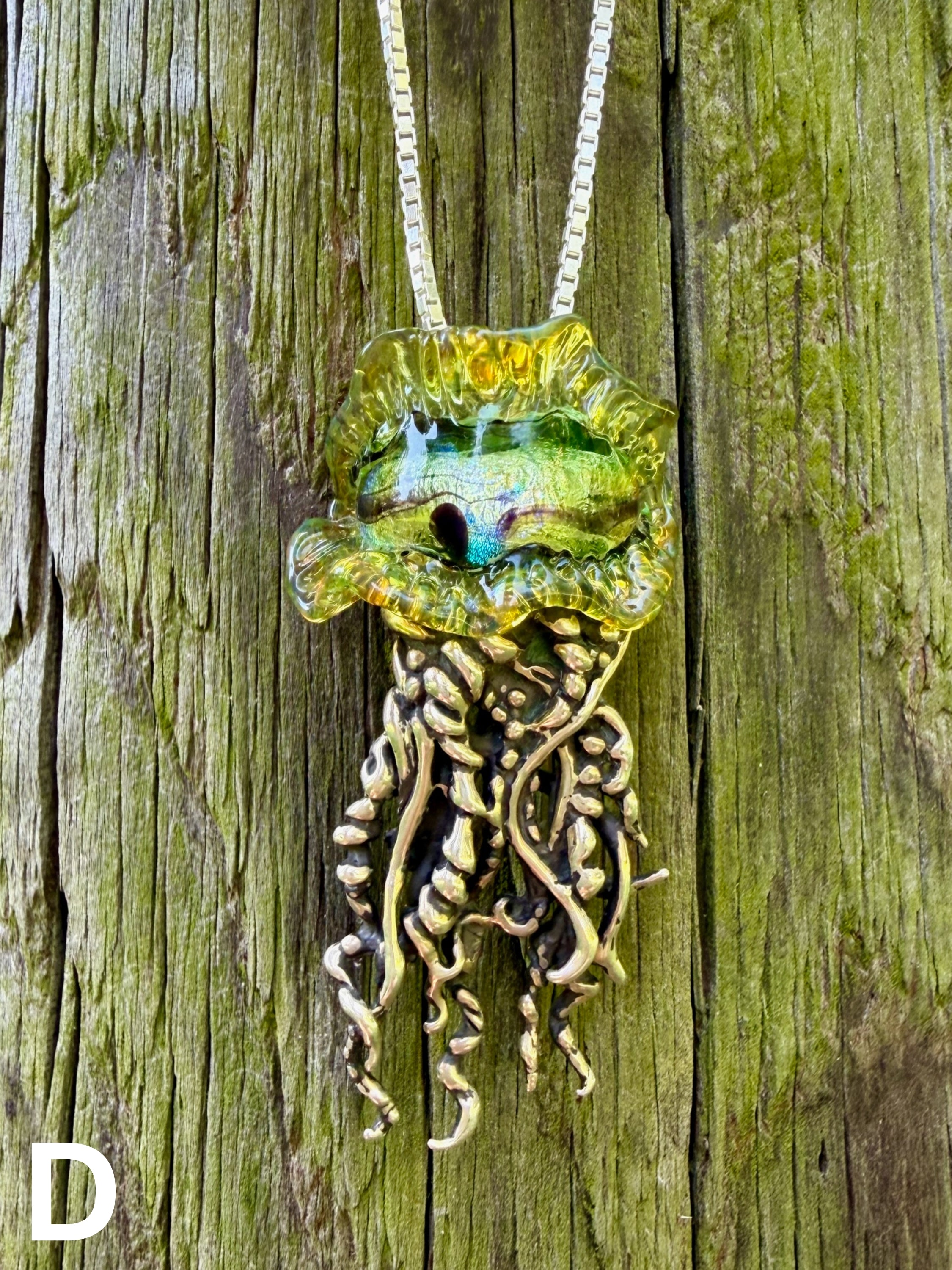 Portuguese Man of War Jellyfish - Sterling Silver
