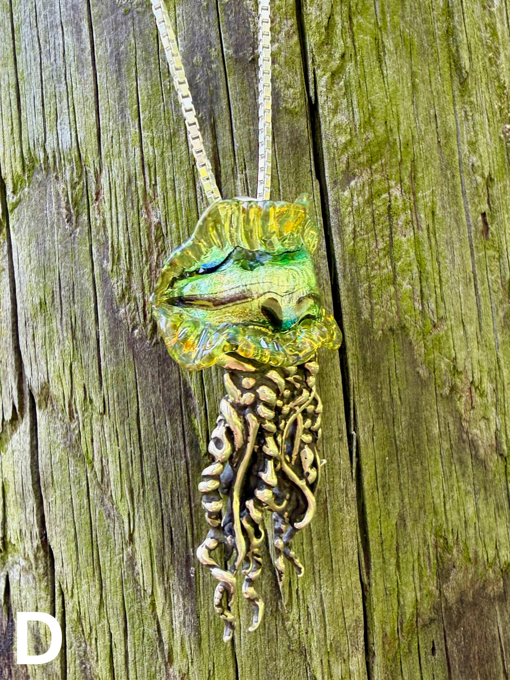 Portuguese Man of War Jellyfish - Sterling Silver