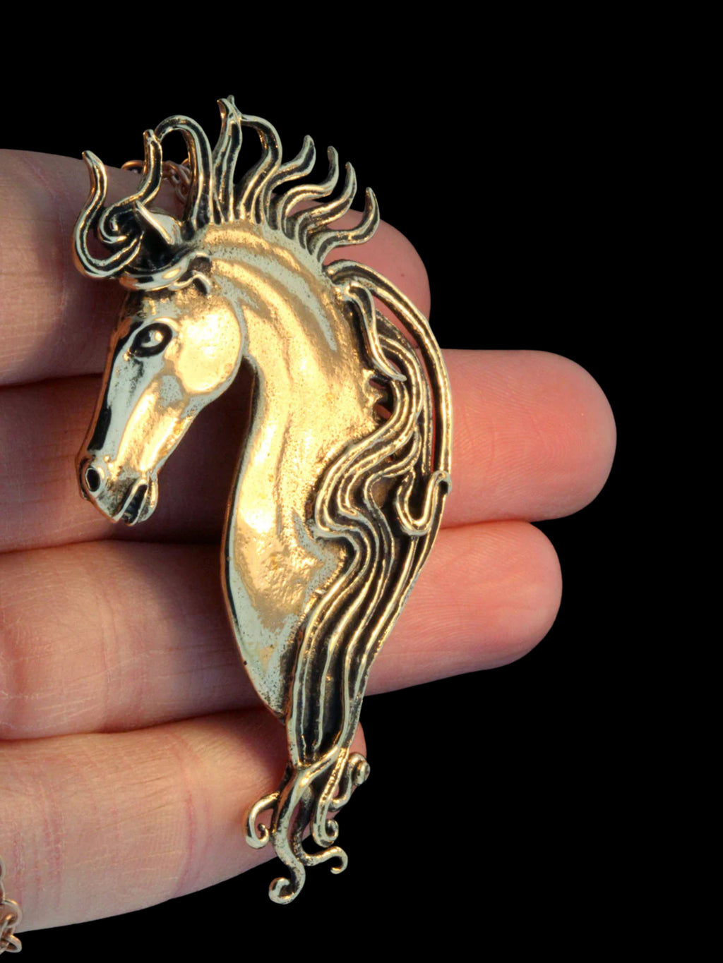 Spirit Horse Pendant - Bronze