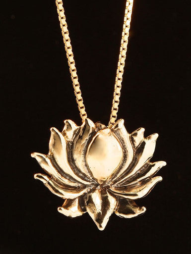 Lotus Charm - 14K Gold