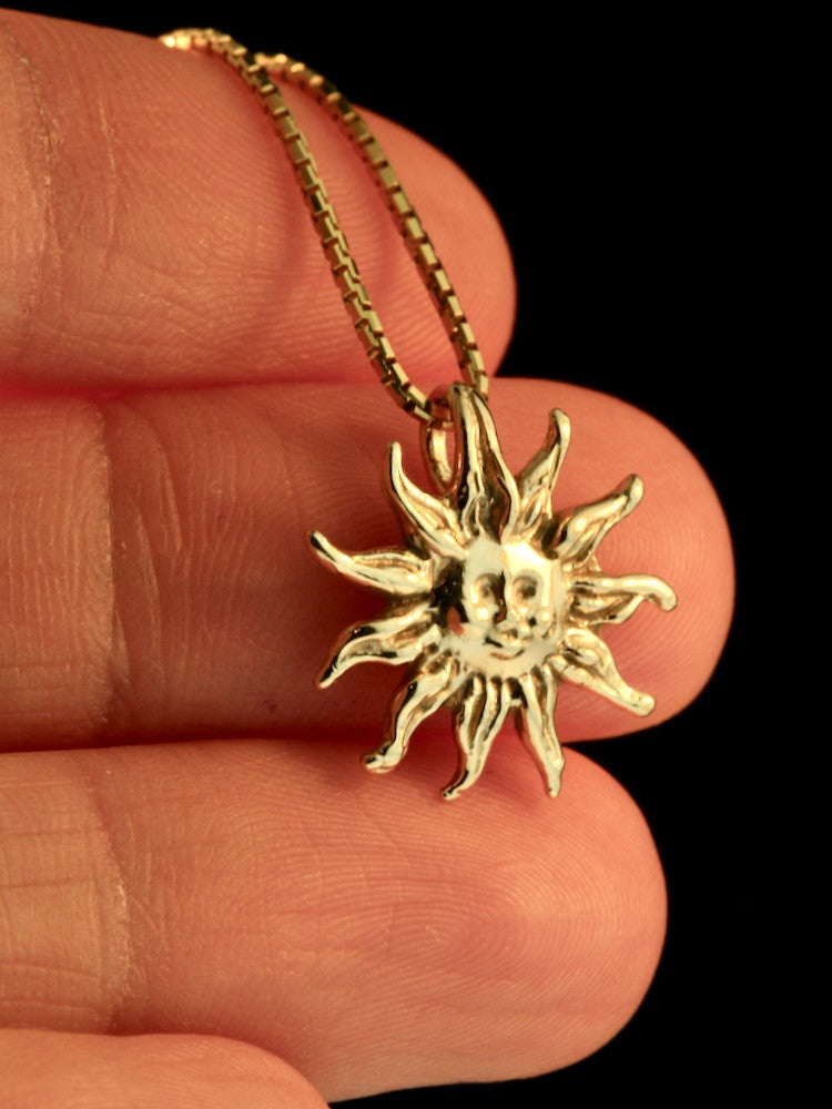 14k Gold Sun Charm