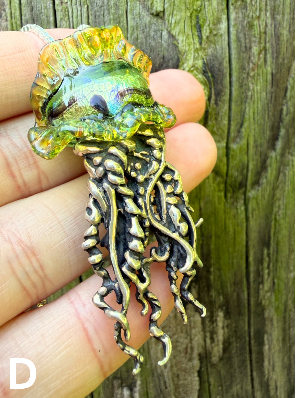 Portuguese Man of War Jellyfish - Sterling Silver