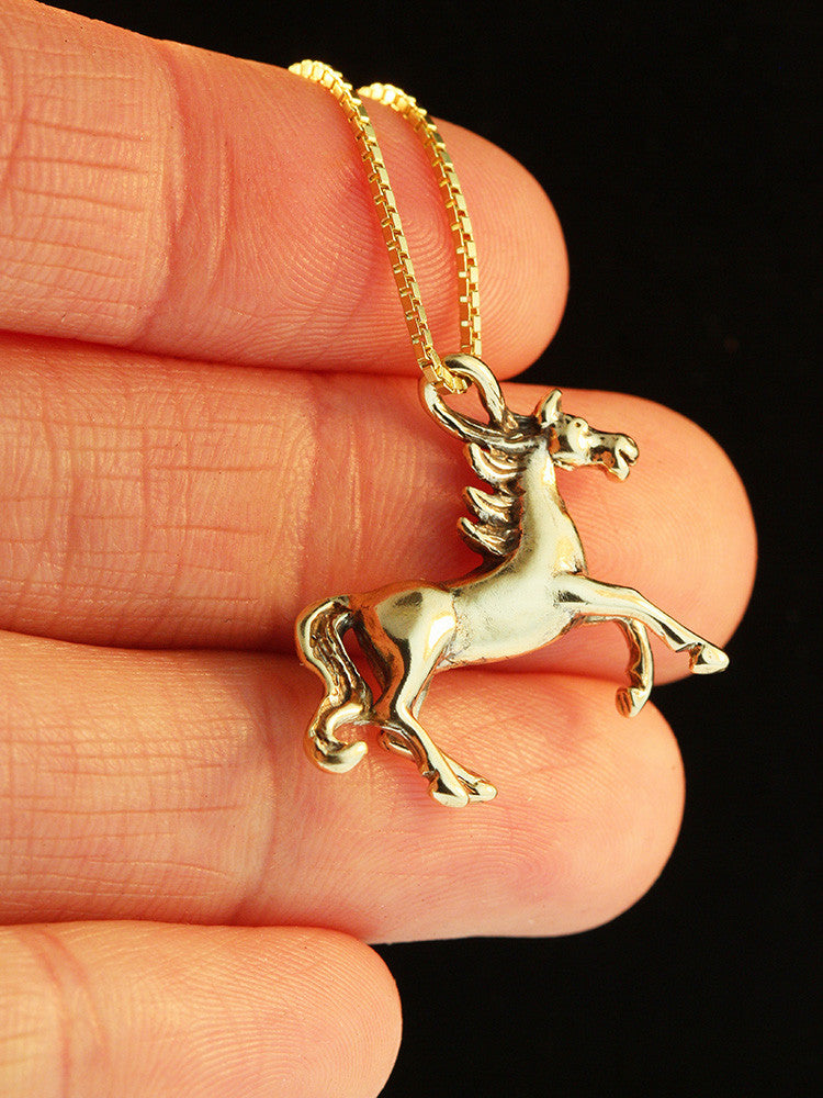 Arabian Nights Horse Charm in 14K Gold