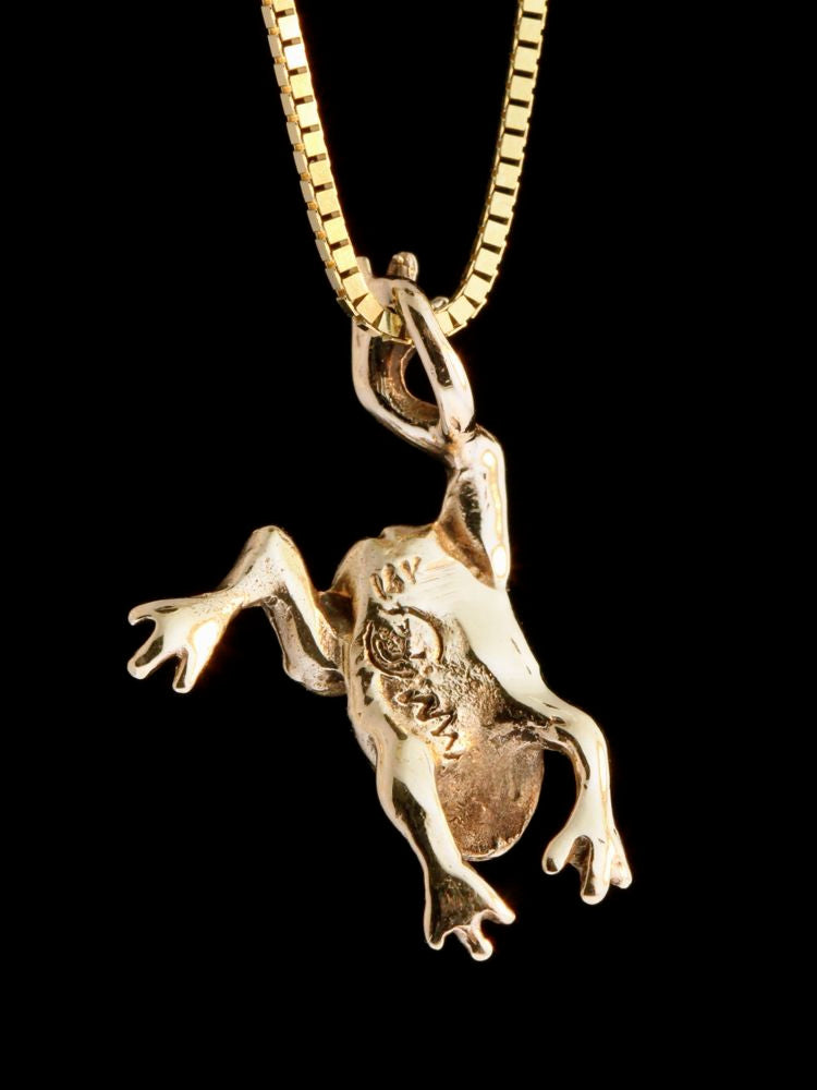 Enchanted Frog Charm - 14K gold