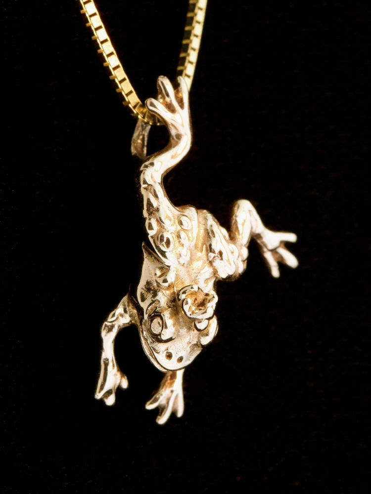 Enchanted Frog Charm - 14K gold