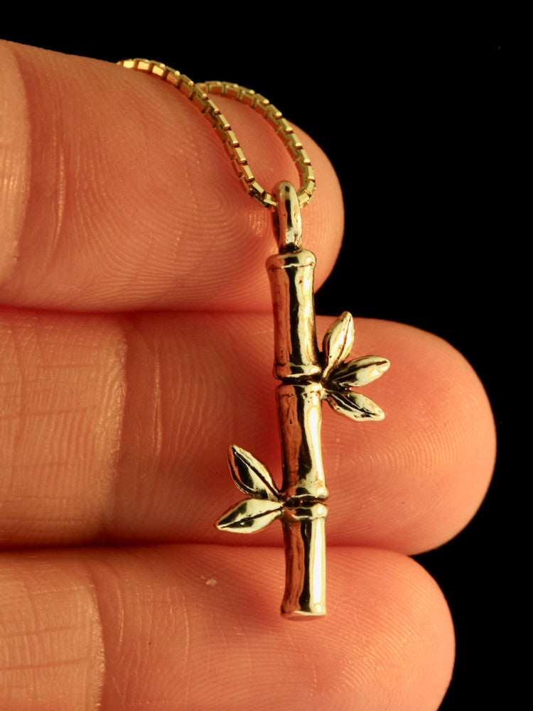 Bamboo Charm - 14k Gold