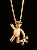 Teddy Bears - Bear with Baby Bear Charm - 14k Gold