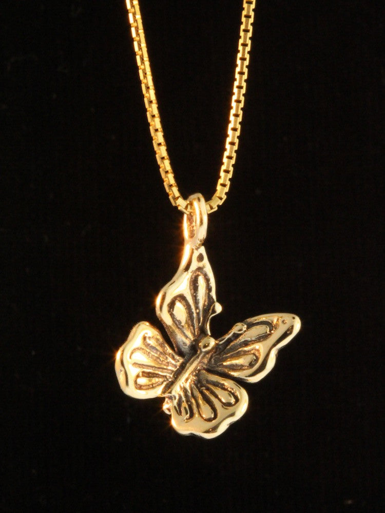 Metamorphosis - Butterfly Charm - 14k Gold