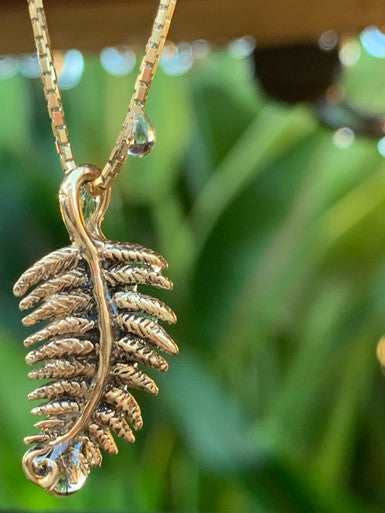 Jungle Jewel Fern Charm - 14K Gold