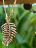 Jungle Jewel Fern Charm - 14K Gold