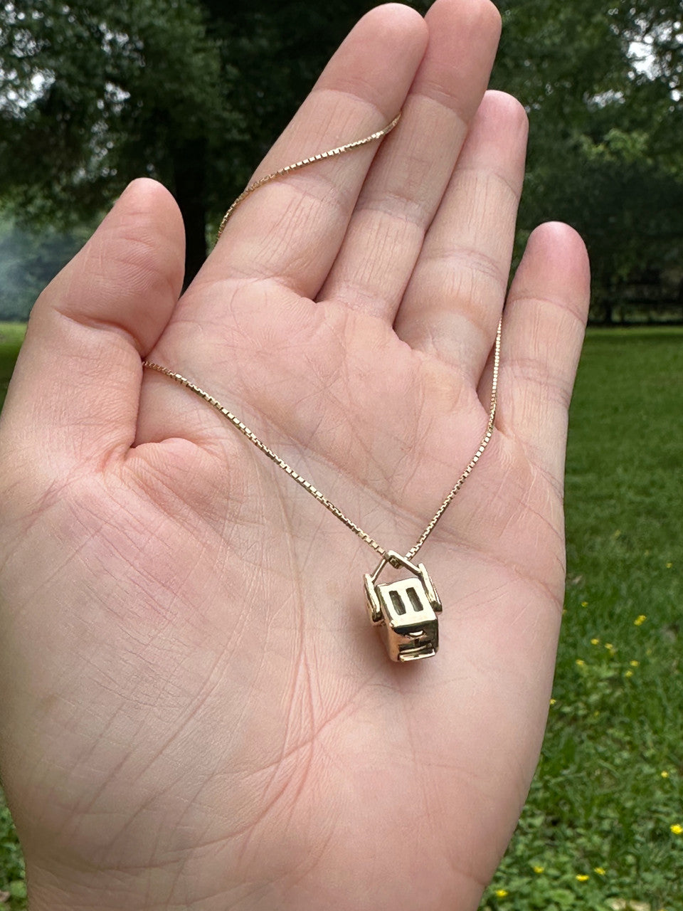 Flying Toaster Charm - 14k Gold
