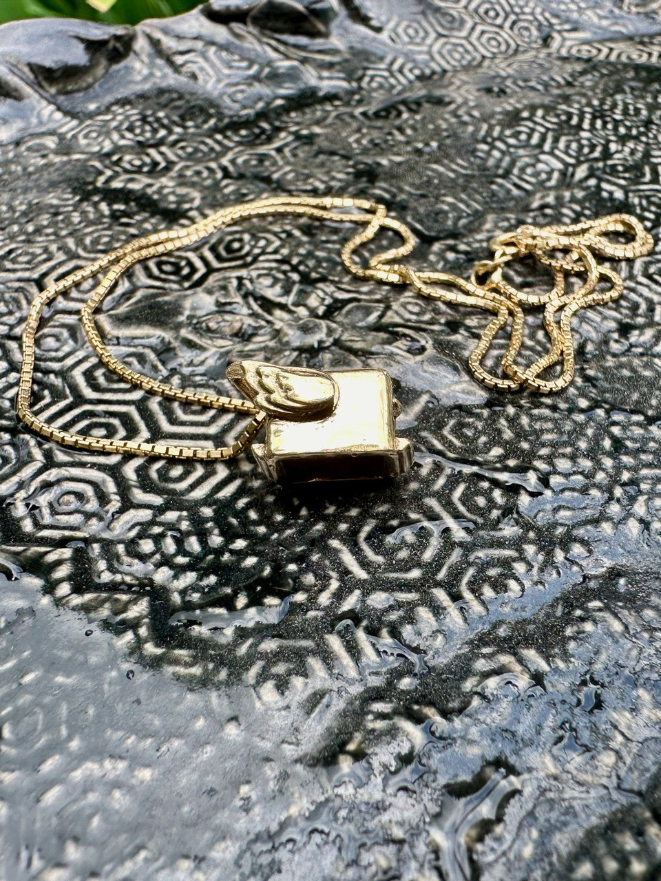 Flying Toaster Charm - 14k Gold