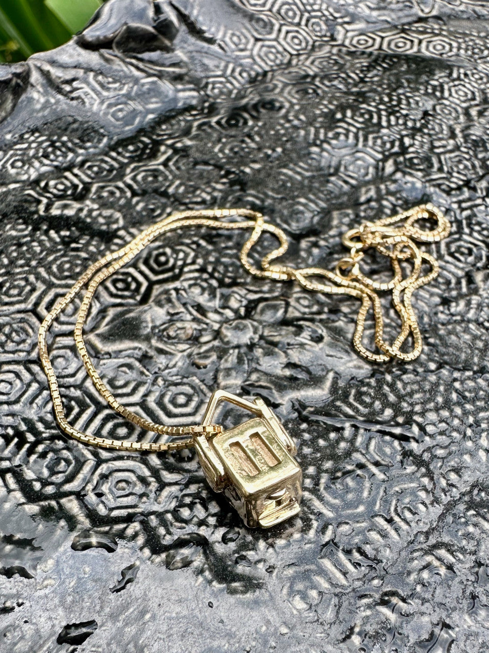 Flying Toaster Charm - 14k Gold