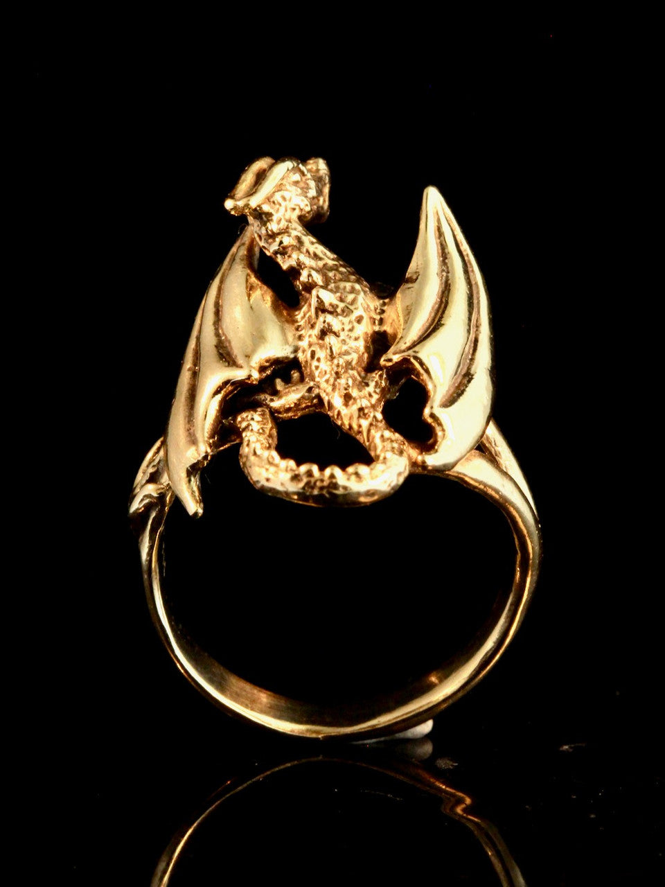 Glider Dragon Ring - 14K gold