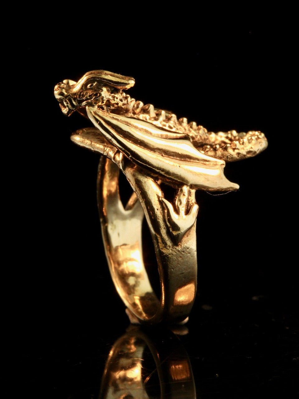 Glider Dragon Ring - 14K gold