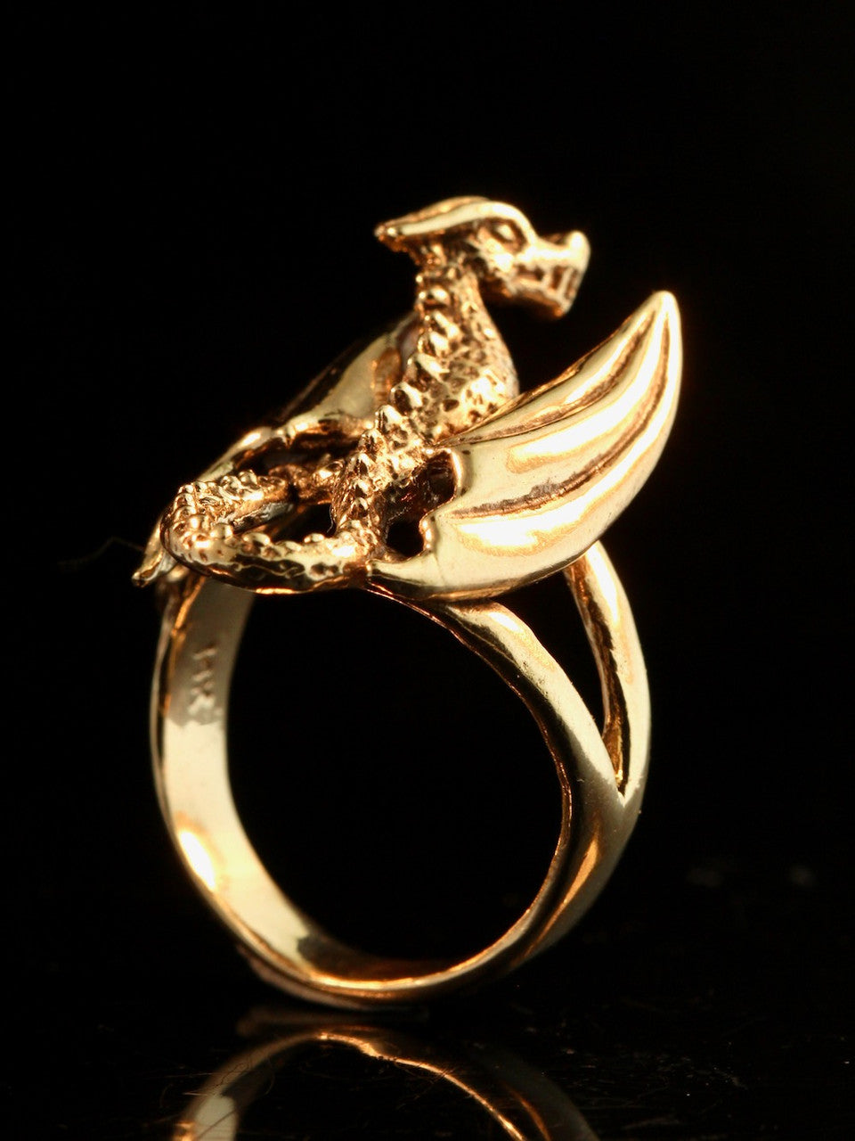 Glider Dragon Ring - 14K gold
