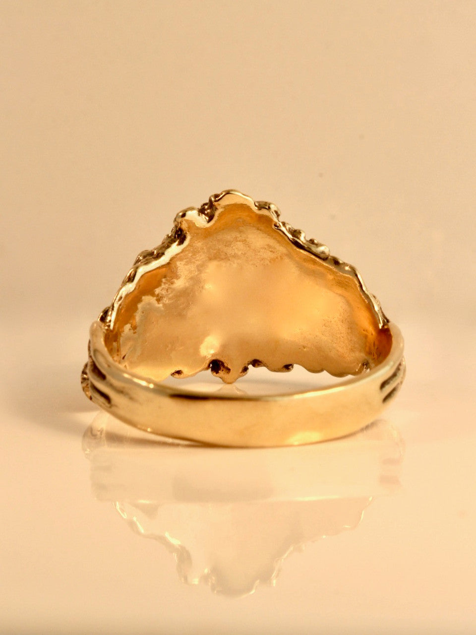 Green Man Ring - 14k Gold