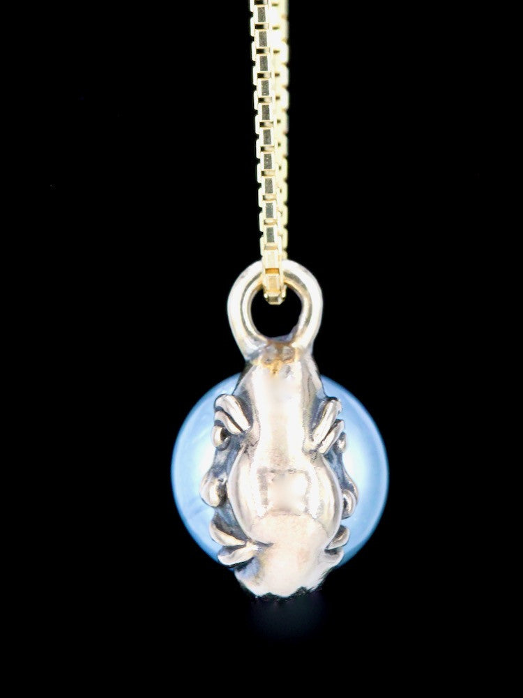 Moon Orb Pendant with South Sea Pearl - 14K gold