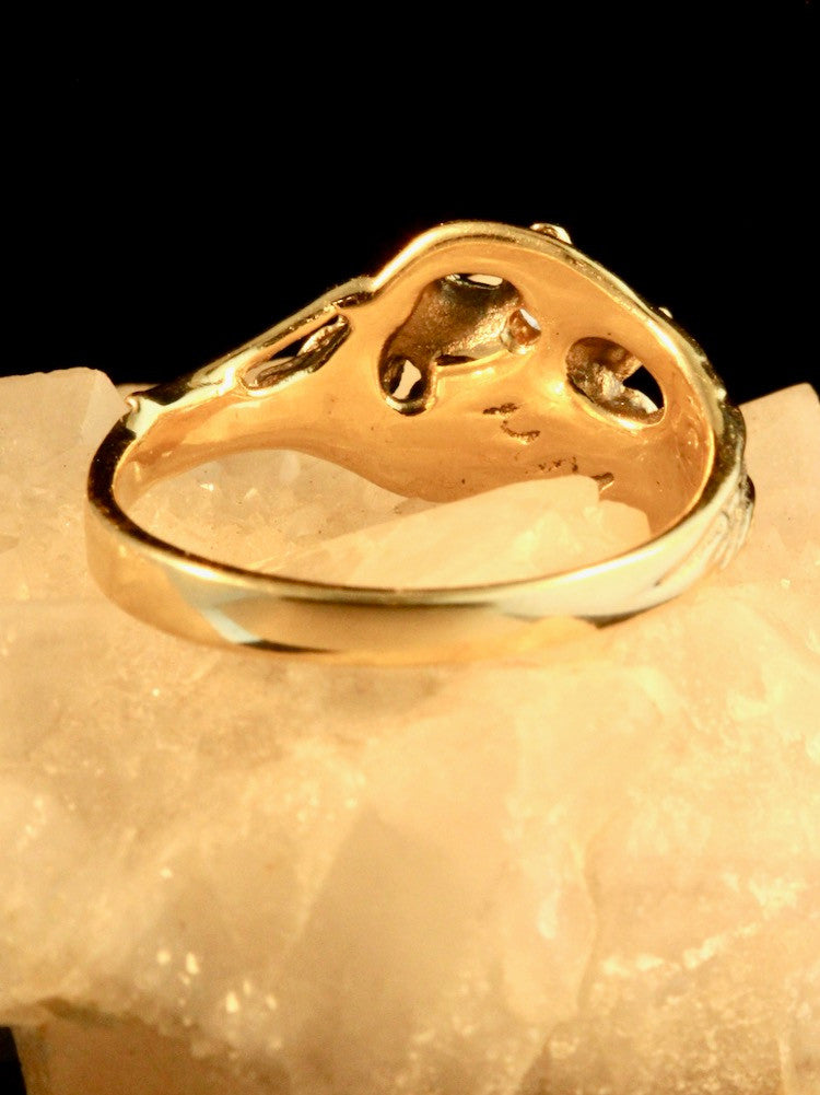 Orchid Ring with .5 Diamond - 14k Gold