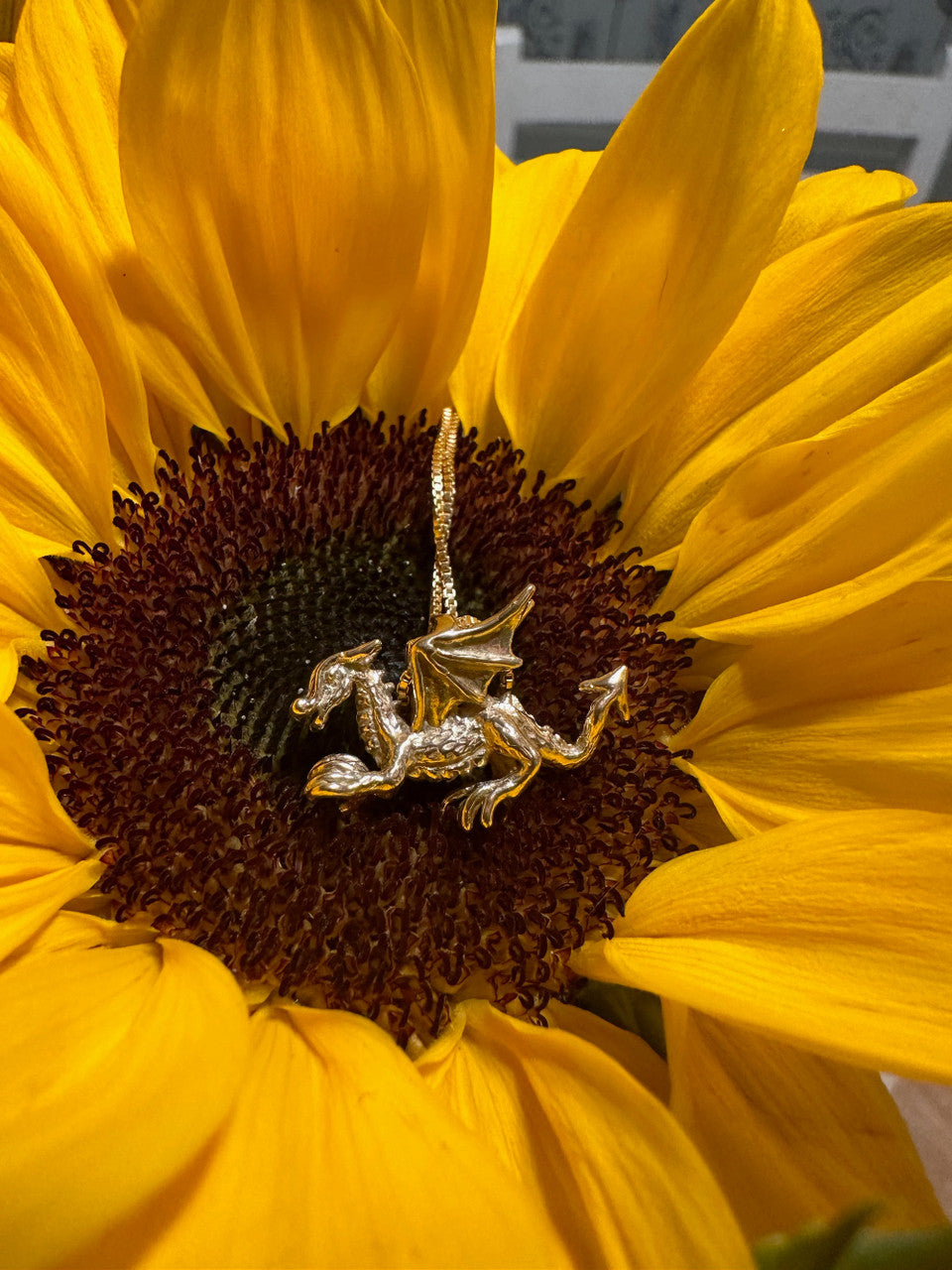 Welsh Dragon Charm - 14K Gold