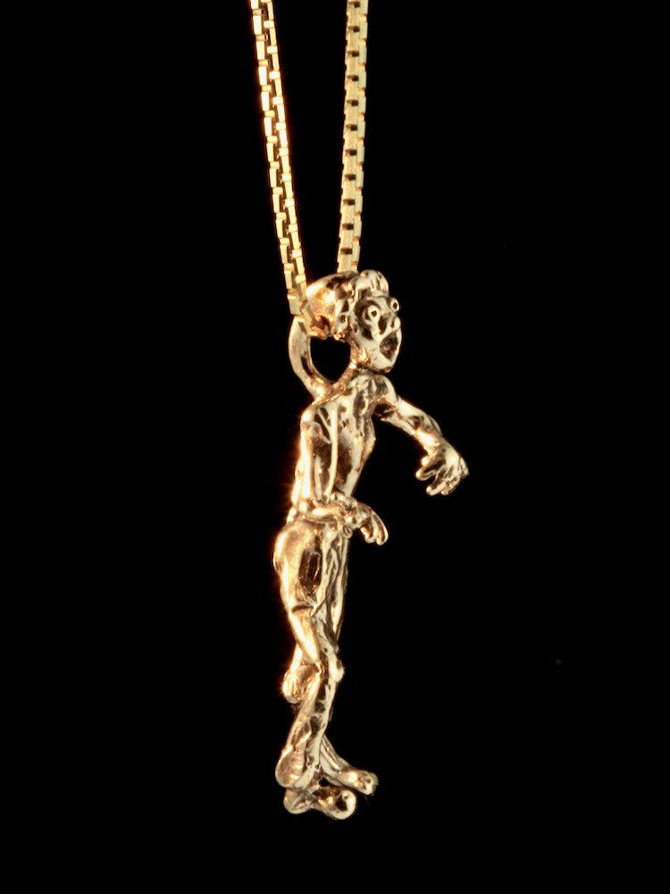 14k Gold Zombie Charm
