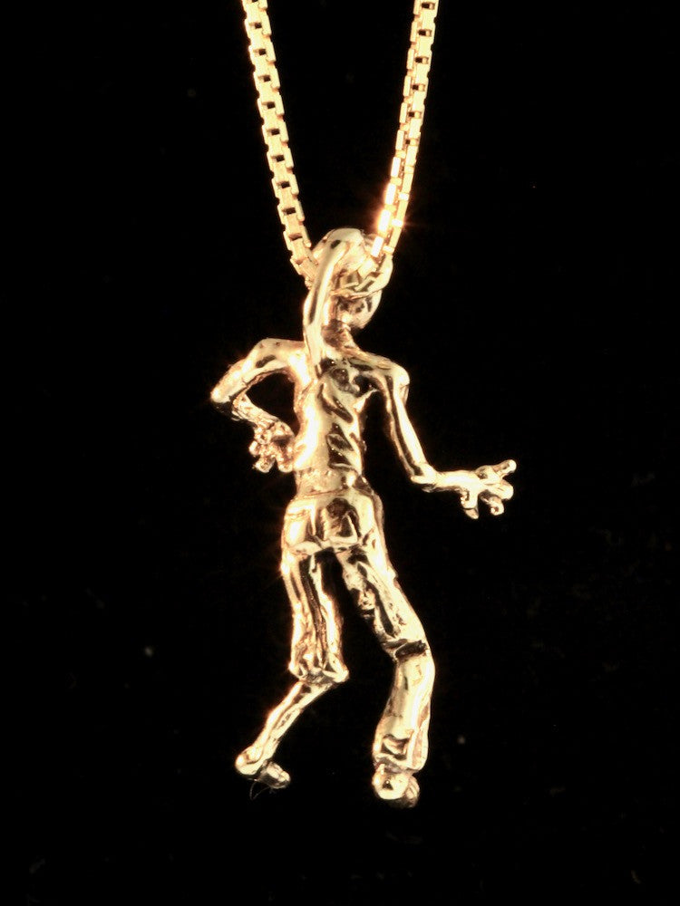 14k Gold Zombie Charm