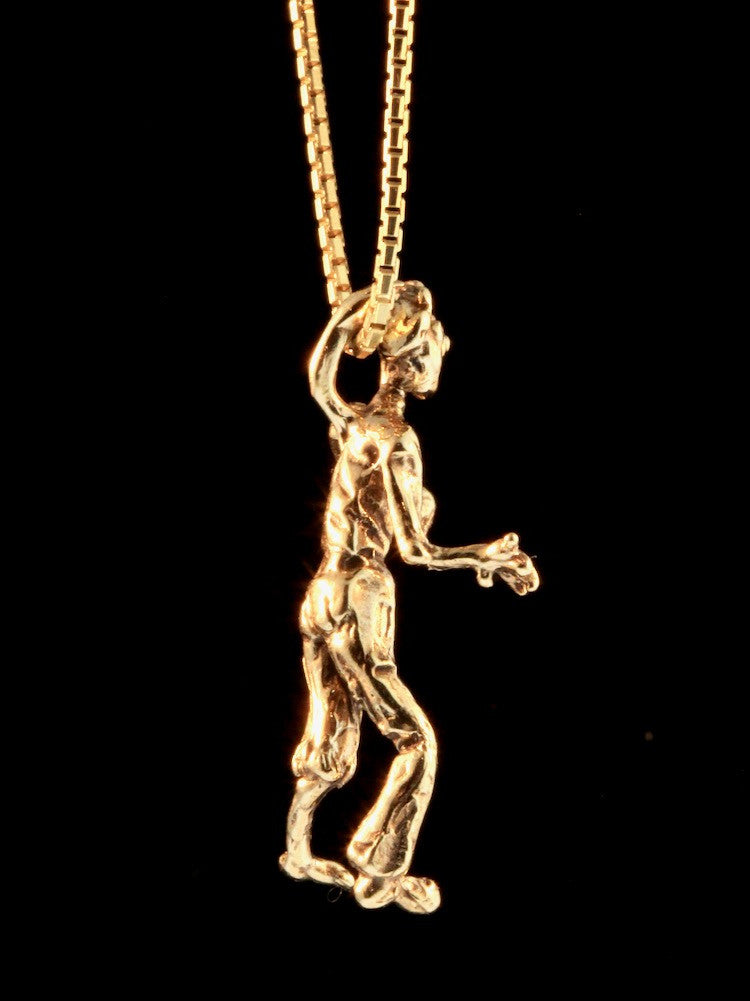 14k Gold Zombie Charm