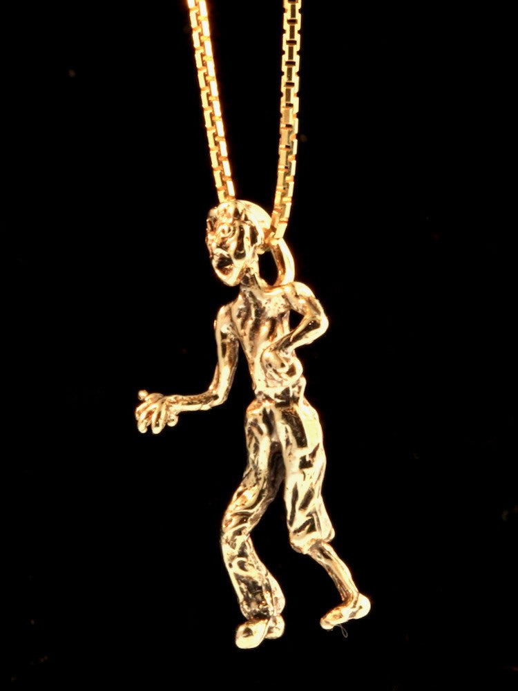 14k Gold Zombie Charm