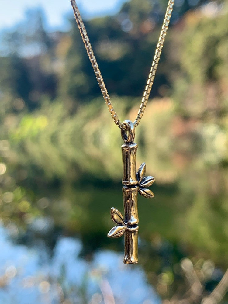 Bamboo Charm - 14k Gold