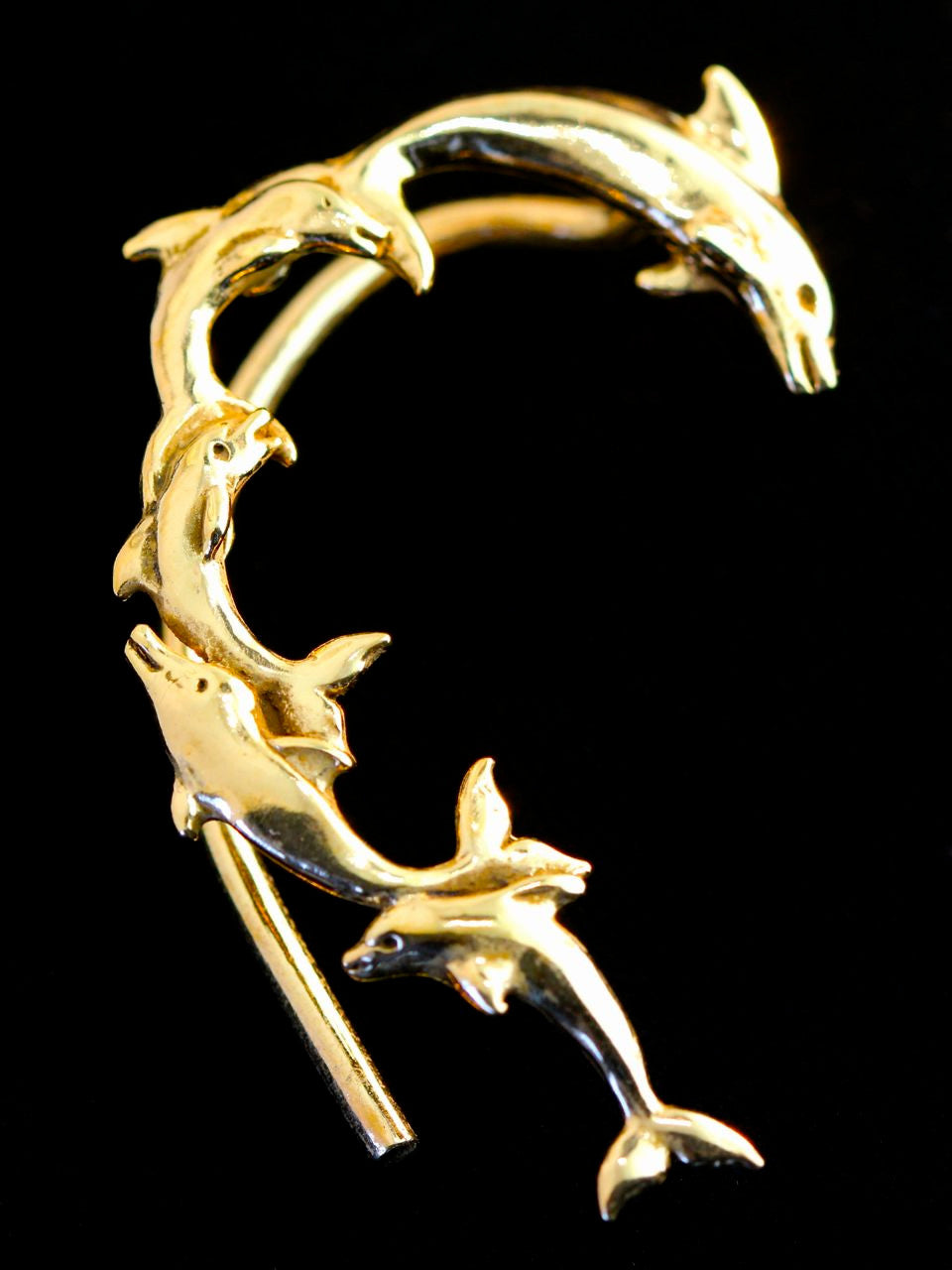 Dolphin Ear Wrap -14k gold vermeil
