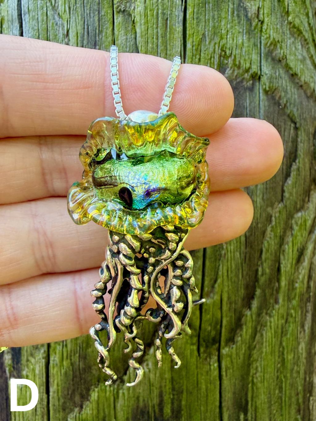 Portuguese Man of War Jellyfish - Sterling Silver