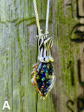 Iridescent Cuttlefish Pendant 2 - Sterling Silver
