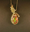 Grotto Dragon Pendant - 18K Gold - SOLD