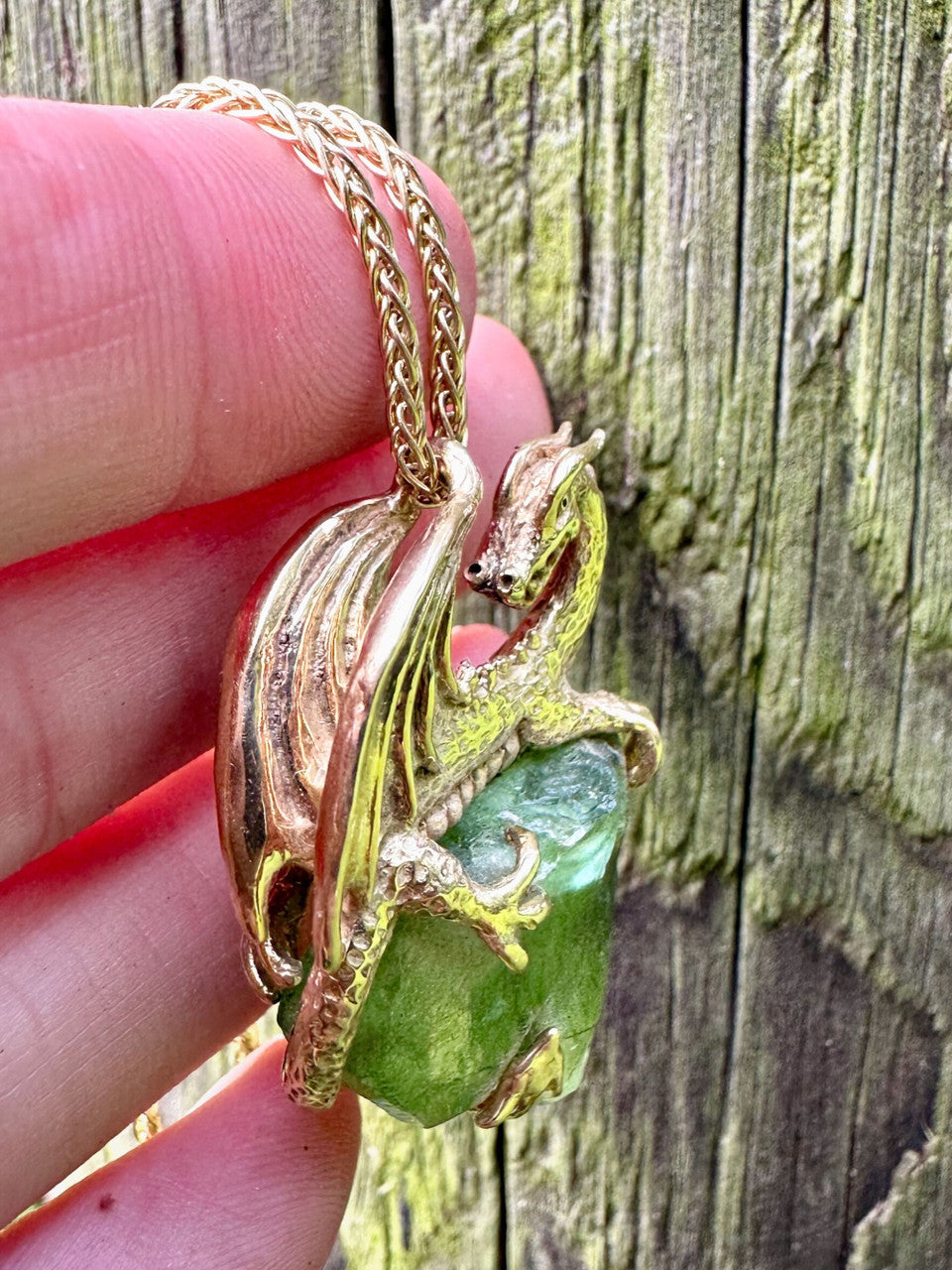 Princess Peridot Dragon - 18K gold