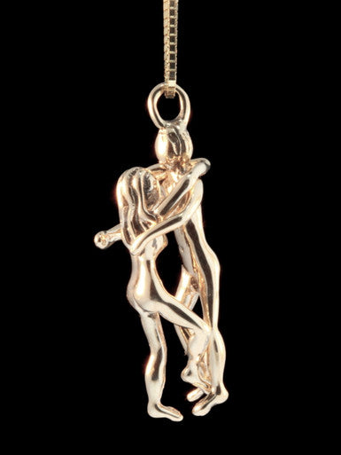 Two Part Lovers Pendant -14k Gold