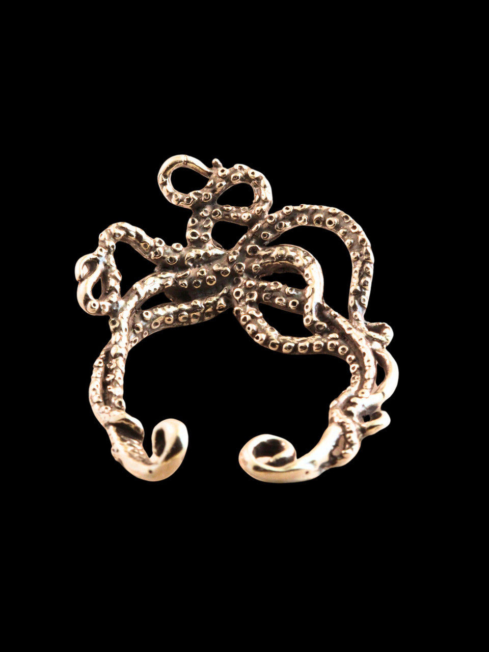 Octopus Ear Hoop - Silver