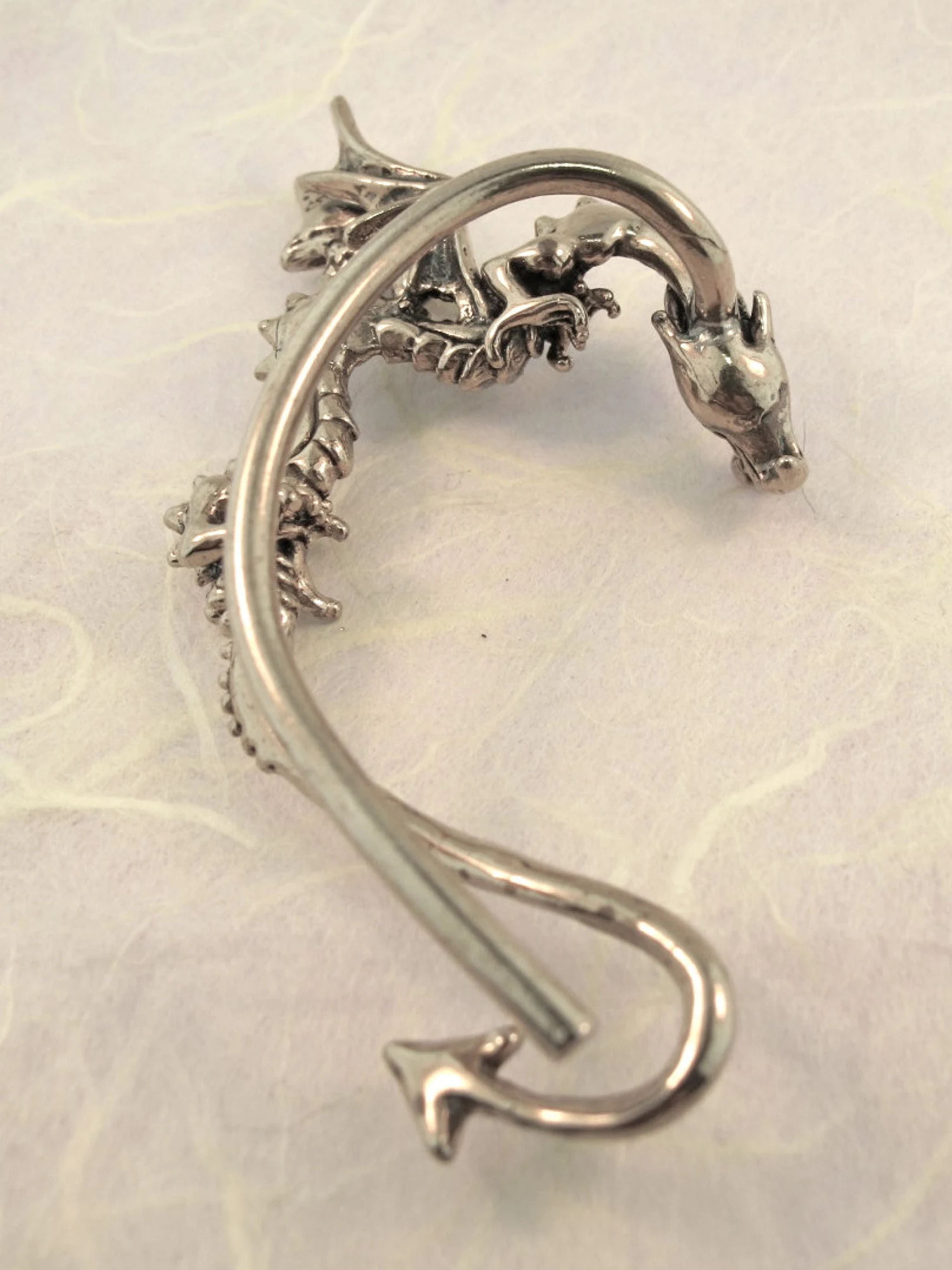 Classic Dragon Ear Wrap - Silver
