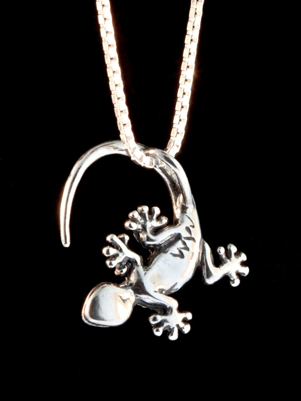 Gecko Charm - Silver