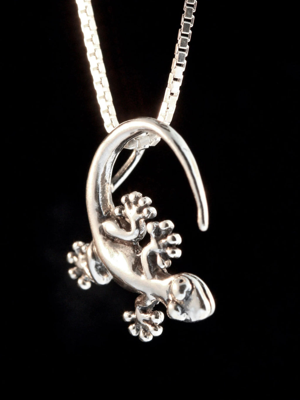 Gecko Charm - Silver