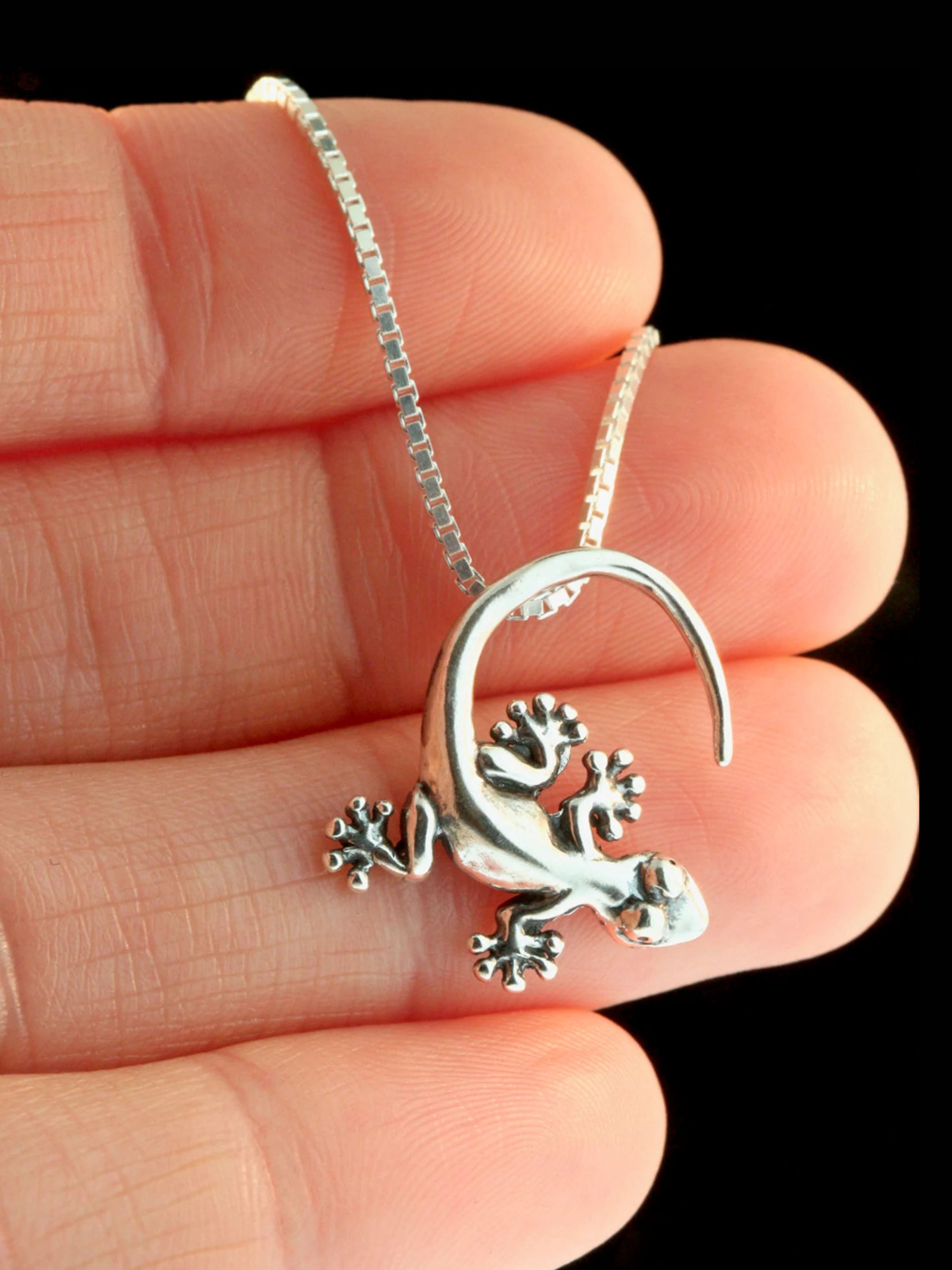 Gecko Charm - Silver