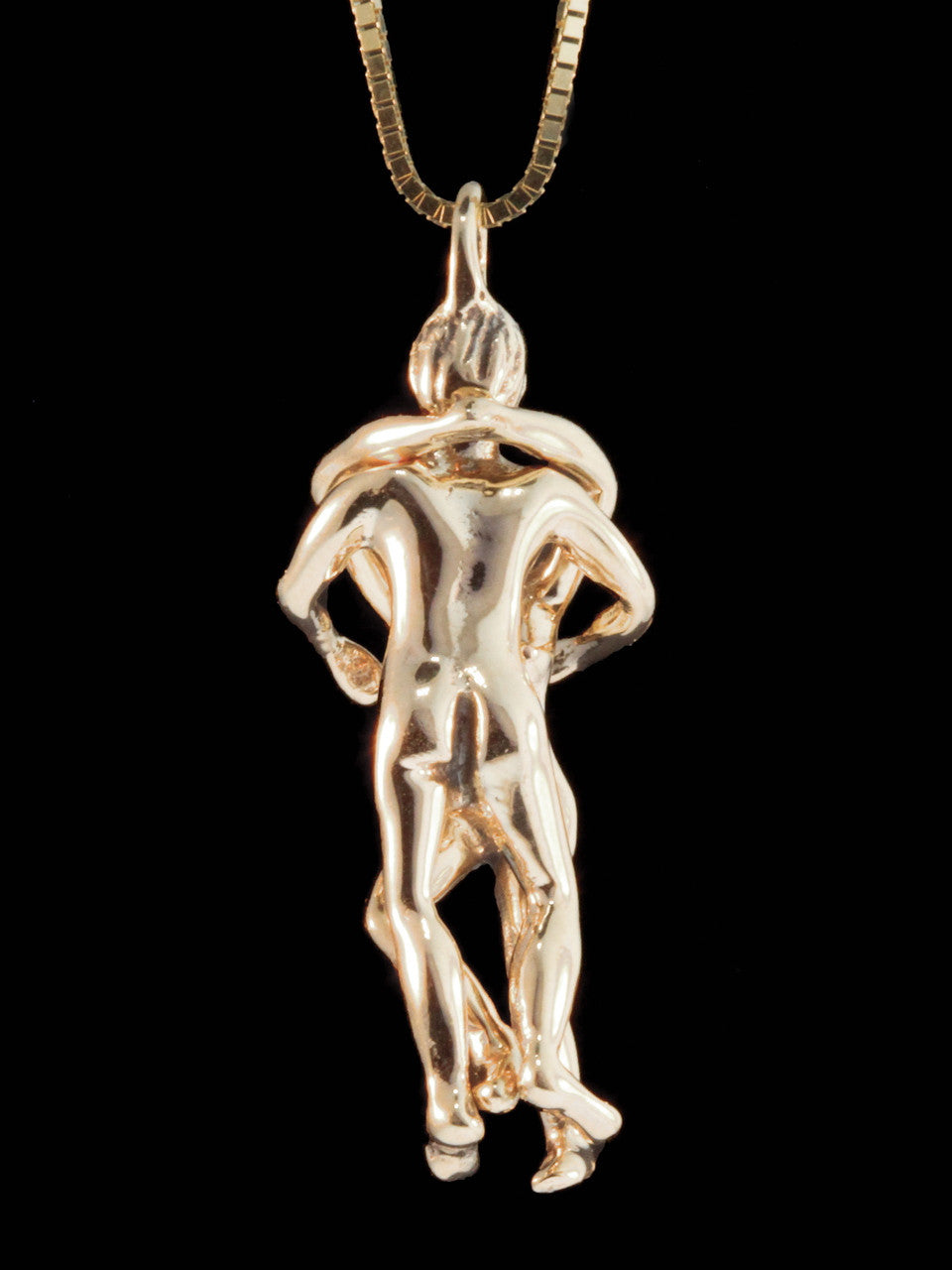 Two Part Lovers Pendant -14k Gold