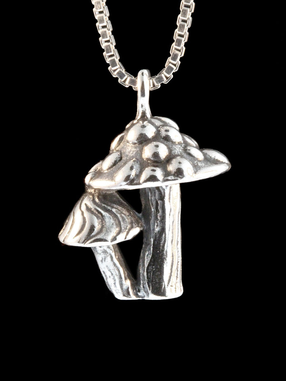 Magic Mushroom Charm - Silver