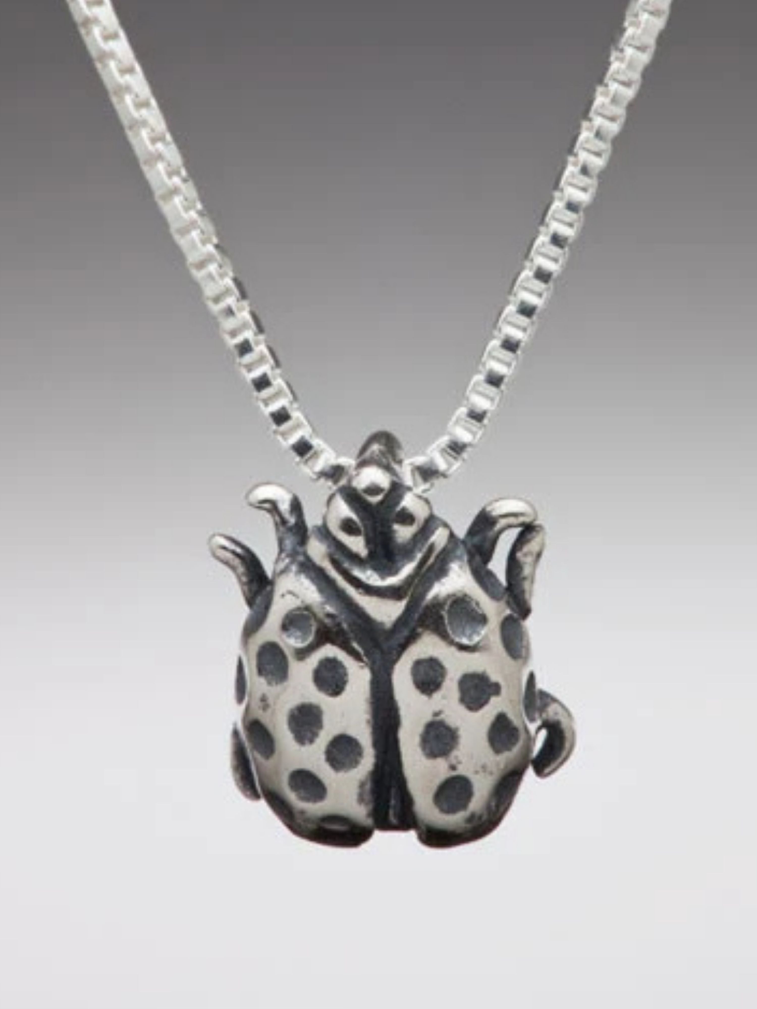 Lady Bug Charm - Silver
