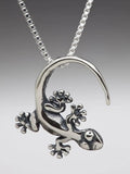 Gecko Charm - Silver