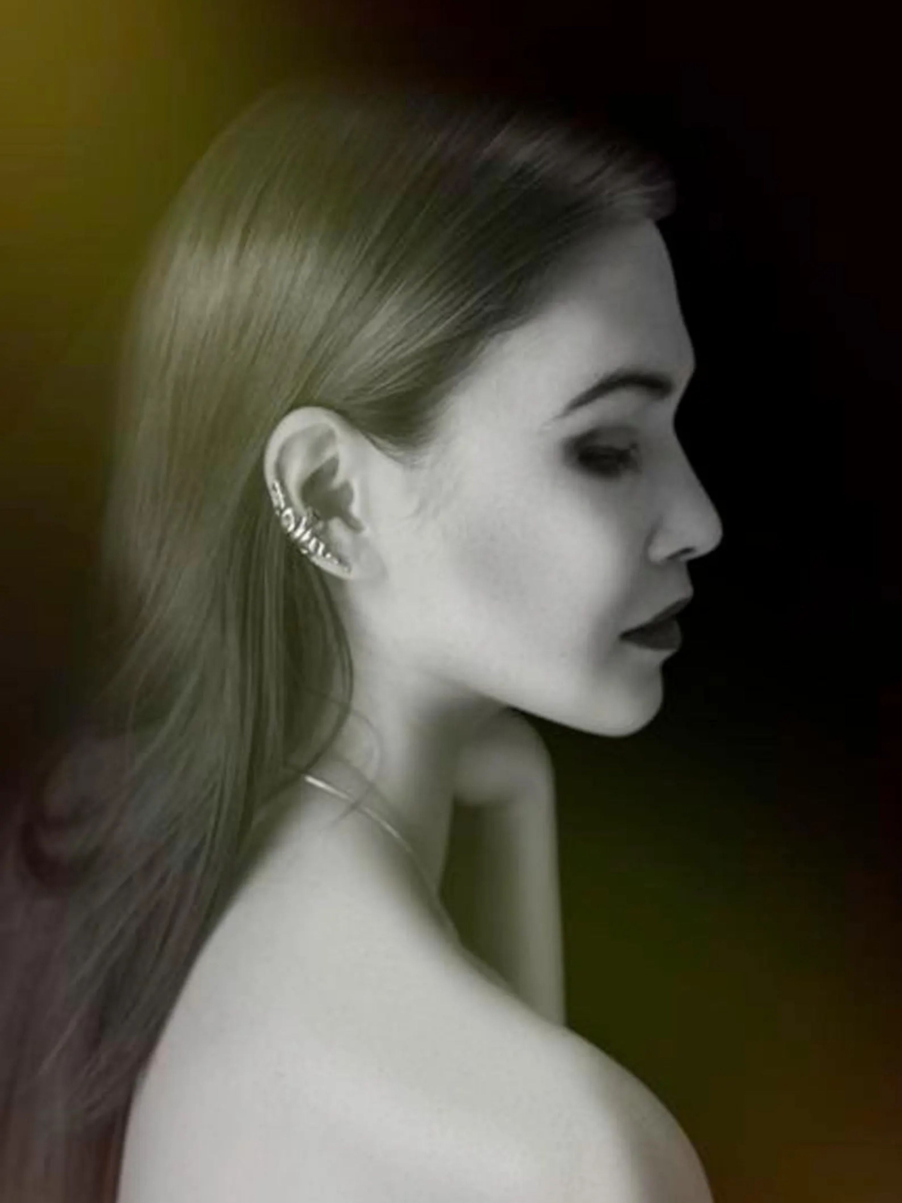 Snake Ear Cuff - Silver